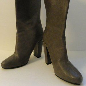 Michael Antonio Solange Grey Chunky Heel Boots Size US 8.5